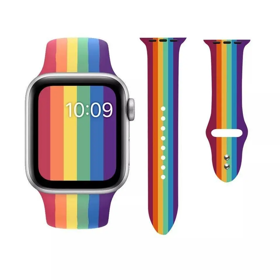 Cinturino Pride In Silicone Per Apple Watch 42-44-45 - immagine 2